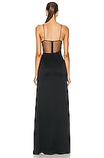 David Koma For FWRD Starfish Bustier Gown in Black, view 4, click to view large image.