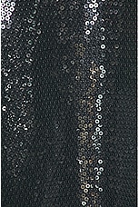 David Koma Sequins Embroidery Knit Tank Mini Dress in Black, view 4, click to view large image.