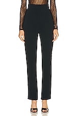 David Koma Lace Side Panel Skinny Pant in Black, view 1, click to view large image.