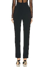 David Koma Lace Side Panel Skinny Pant in Black, view 3, click to view large image.