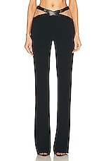 David Koma Net Inserts Trouser in Black, view 1, click to view large image.