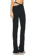 David Koma Net Inserts Trouser in Black, view 2, click to view large image.