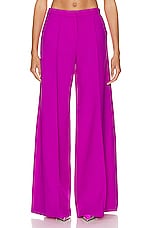 David Koma Wide Leg Trouser in Violet, view 1, click to view large image.