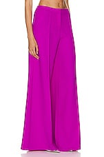 David Koma Wide Leg Trouser in Violet, view 2, click to view large image.