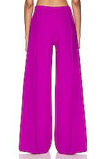 David Koma Wide Leg Trouser in Violet, view 3, click to view large image.