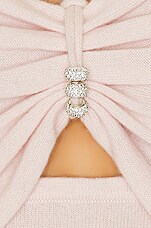 David Koma Crystal Balls Long Sleeve Top in Pink, view 5, click to view large image.