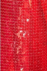 David Koma Sequin Shirt in Red, view 5, click to view large image.