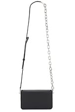 David Koma Noir Icon Bag in Black & Silver, view 1, click to view large image.