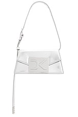 David Koma DK City Mini Bag in Silver, view 1, click to view large image.