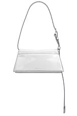 David Koma DK City Mini Bag in Silver, view 2, click to view large image.