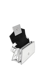 David Koma DK City Mini Bag in Silver, view 4, click to view large image.