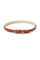 DEHANCHE Hollyhock Stone Belt in Terre, Turquoise, & Gold | FWRD display picture 1