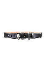 DEHANCHE Louison Belt in Black & Ivory, view 1, click to view large image.