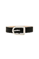 DEHANCHE Mija Belt in Black & Silver, view 3, click to view large image.