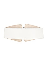 DEHANCHE The Western Waist Belt in Ivory, view 3, click to view large image.