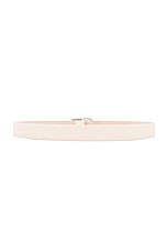 DEHANCHE Mija Belt in Ivory & Silver, view 2, click to view large image.