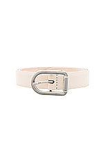 DEHANCHE Mija Belt in Ivory & Silver, view 3, click to view large image.