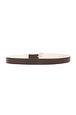 DEHANCHE Hollyhock Belt in Tobacco & Silver, view 2, click to view large image.