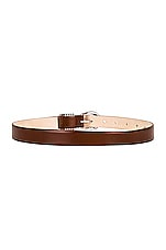 DEHANCHE Hollyhock Belt in Camel & Silver, view 2, click to view large image.