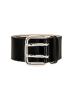 DEHANCHE Hutch Belt in Black & Silver, view 3, click to view large image.