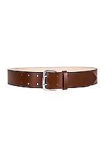 DEHANCHE Hutch Belt in Camel & Silver, view 1, click to view large image.