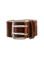 DEHANCHE Hutch Belt in Camel & Silver, view 3, click to view large image.
