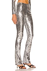 Daniele Carlotta Sequin Pant in Silver, view 2, click to view large image.