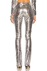 Daniele Carlotta Sequin Pant in Silver, view 3, click to view large image.