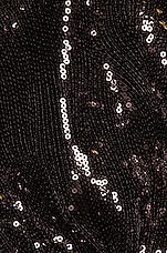 Daniele Carlotta Sequin Crop Top in Black, view 5, click to view large image.