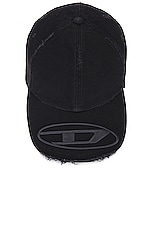 Diesel Jarl Cap in Black, view 3, click to view large image.