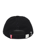 Diesel Beast Hat in Deep Black, view 2, click to view large image.