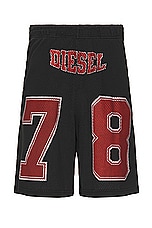 Diesel Tain Short in Deep Black, view 1, click to view large image.