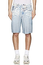 Diesel Alston Short in Denim, view 3, click to view large image.