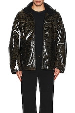 Diesel Rams Shiny Zip Jacket in Multi, view 5, click to view large image.