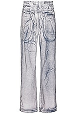 Diesel Martians Track Pant in Denim, view 2, click to view large image.