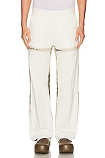Diesel Mich Pants in White, view 4, click to view large image.