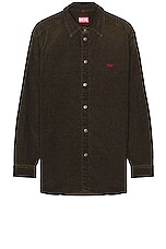 Diesel Overshirt in Brown, view 1, click to view large image.