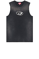 Diesel Brico Tank Top in Deep & Black, view 1, click to view large image.