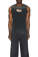 Diesel Brico Tank Top in Deep & Black, view 4, click to view large image.