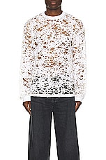 Diesel Box Long Sleeve Shirt in White, view 4, click to view large image.