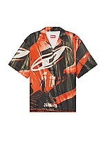 Diesel Hockney Poster Shirt in Deep & Black, view 1, click to view large image.