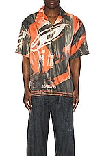 Diesel Hockney Poster Shirt in Deep & Black, view 3, click to view large image.