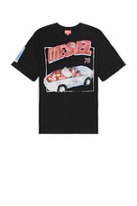 Diesel Boxt T-Shirt in Black, view 1, click to view large image.