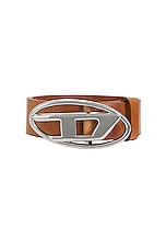 Diesel D Belt in Brown, view 3, click to view large image.