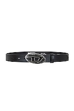 Diesel D Belt in Black, view 1, click to view large image.