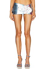 Diesel Belt Skirt in Silver | FWRD