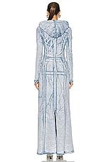 Diesel Fully Hooded Dress in Light Denim, view 4, click to view large image.