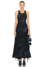 Diesel Tank Maxi Dress in Black, view 1, click to view large image.