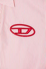 Diesel Mini Shirt Dress in Pink, view 6, click to view large image.