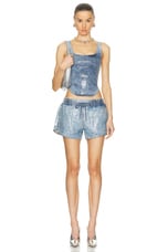 Diesel Sunny Short in Denim, view 4, click to view large image.